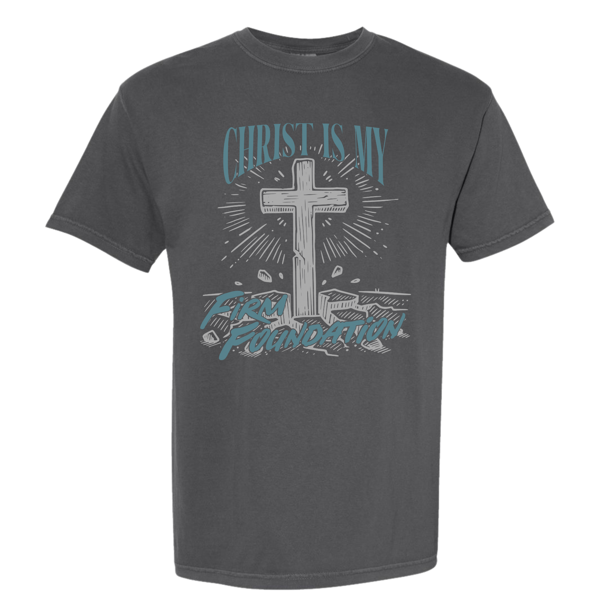 Christ is my Firm Foundation - Pepper Tee